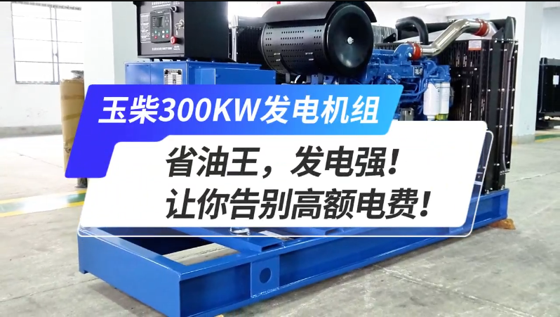 「視頻」玉柴300kw發(fā)電機(jī)組，省油王，發(fā)電強(qiáng)！讓你告別高額電費(fèi)！ 