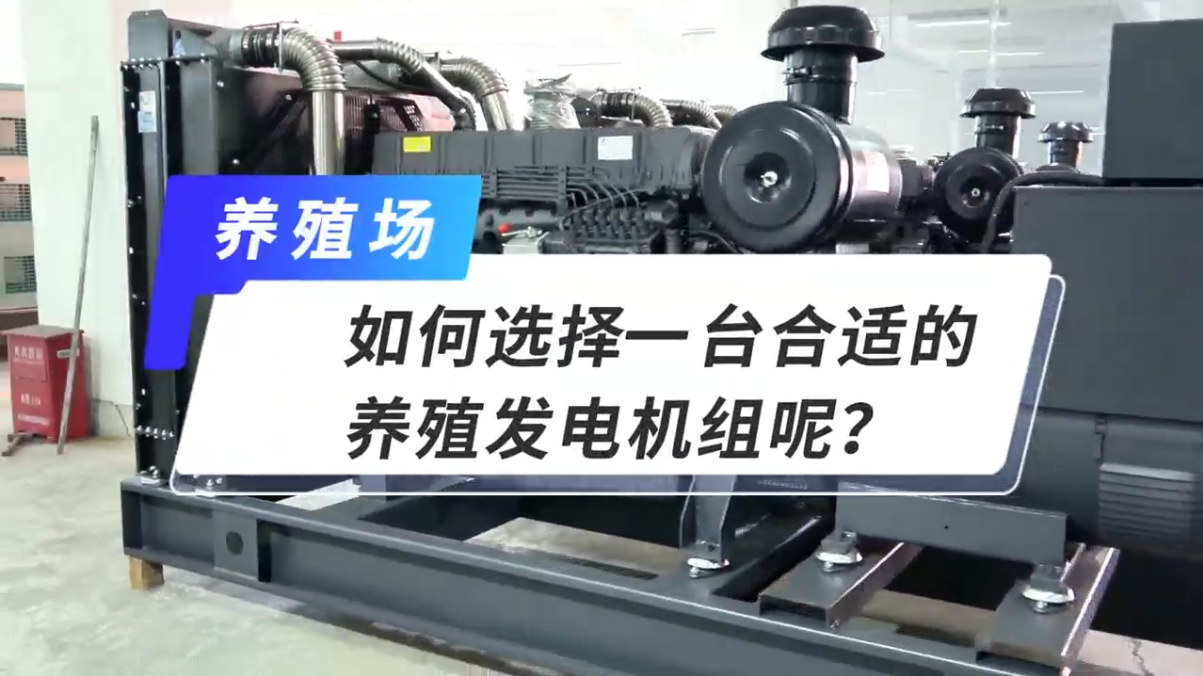 「視頻」如何選擇一臺(tái)合適的養(yǎng)殖發(fā)電機(jī)組呢？